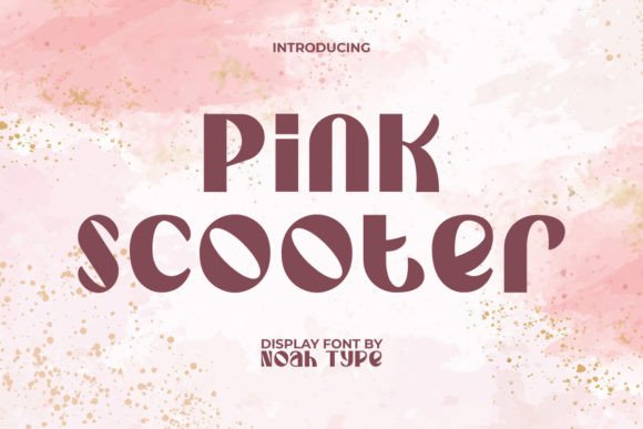 Pink Scooter: A Modern Display Font for Bold Design