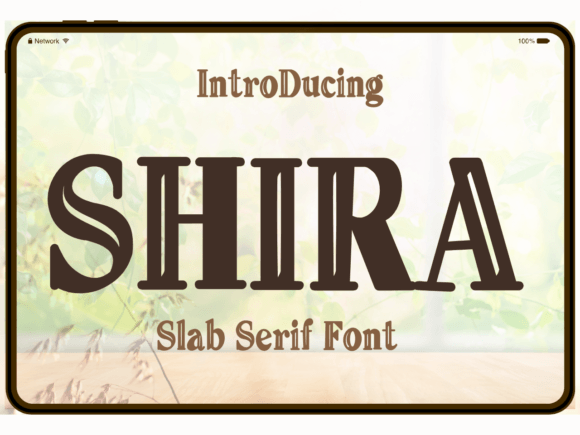 Shira: A Bold Display Font for Modern Design